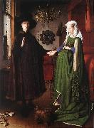 EYCK, Jan van Portrait of Giovanni Arnolfini and his Wife df oil painting reproduction